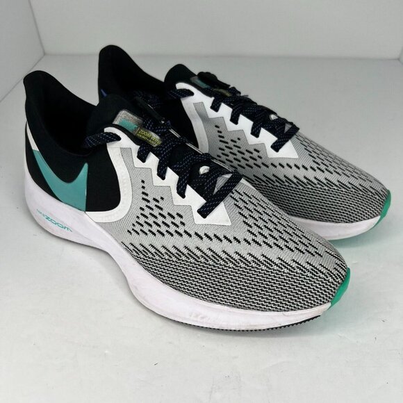 Nike Womens AQ8228-001 Gray Zoom Winflo 6 Low Top Size 8.5 Running Shoes - Picture 2 of 9